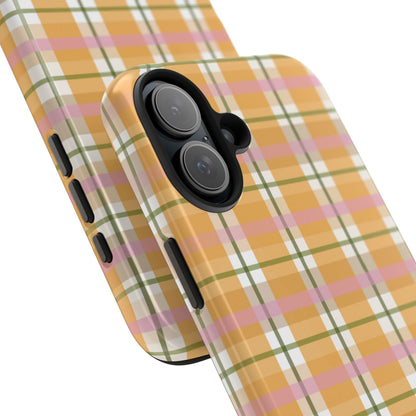 Orange Plaid Phone Case