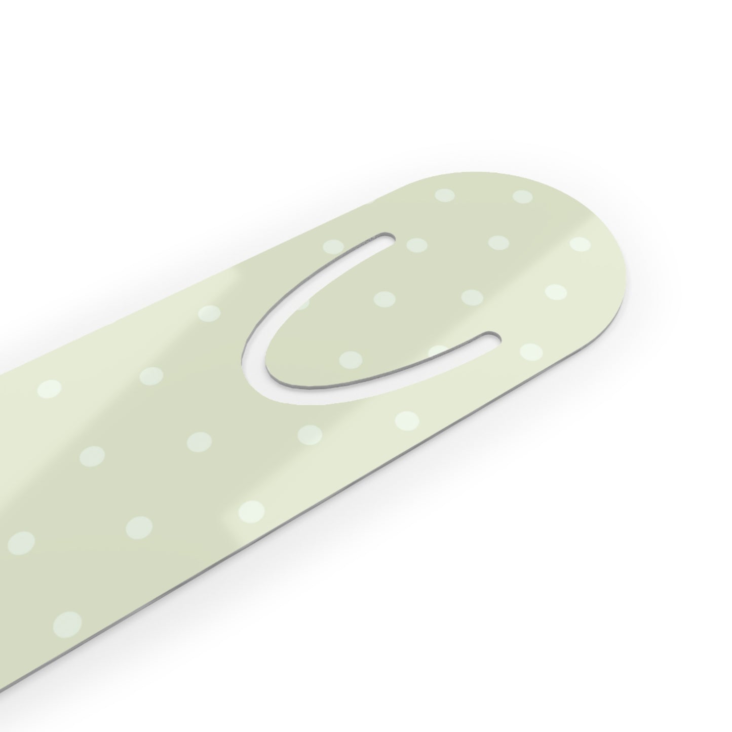 Green Polka Dot Metal Bookmark