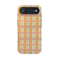 Orange Plaid Phone Case