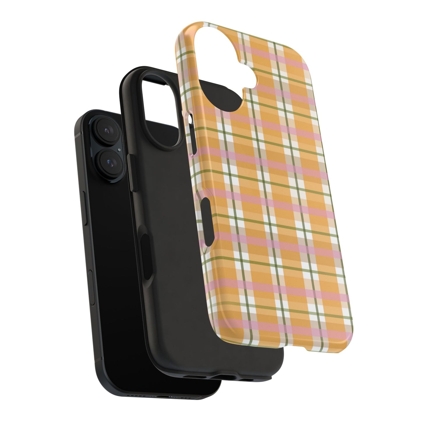 Orange Plaid Phone Case