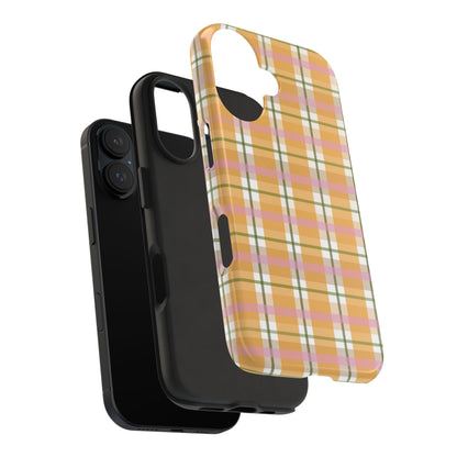 Orange Plaid Phone Case