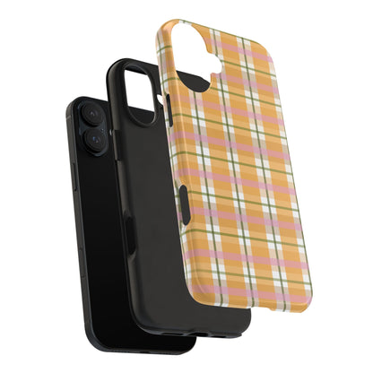 Orange Plaid Phone Case