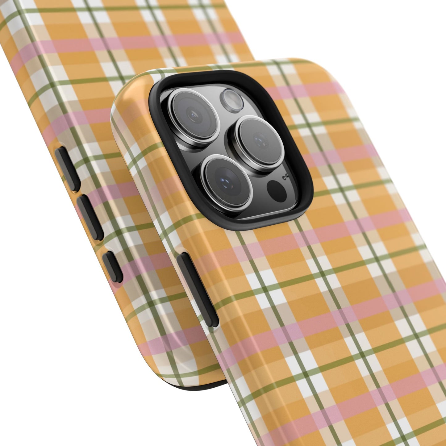 Orange Plaid Phone Case