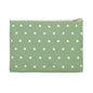 Sage Green Polka Dot Accessory Pouch