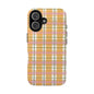 Orange Plaid Phone Case