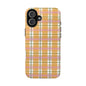Orange Plaid Phone Case