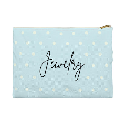 Sky Blue Jewelry Pouch