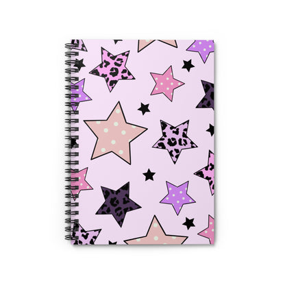 Star Pattern Spiral Notebook