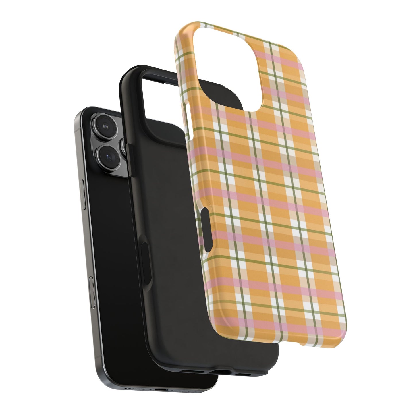 Orange Plaid Phone Case