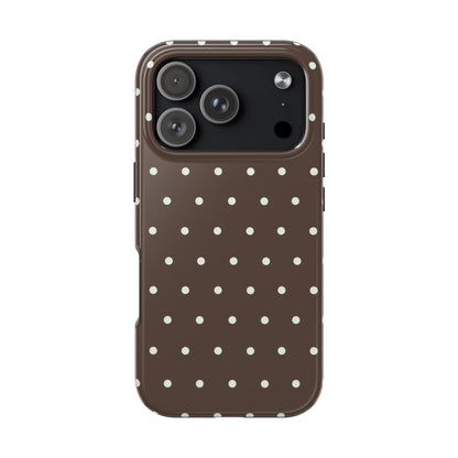 Brown Polka Dot Phone Case