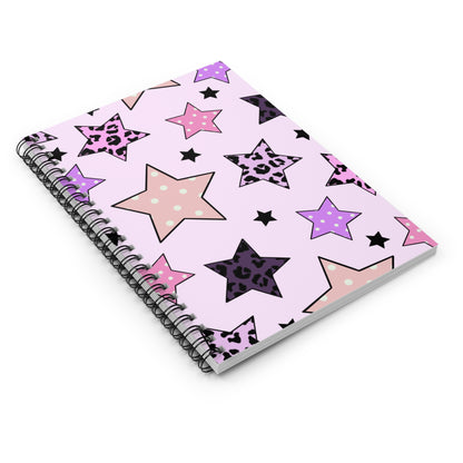 Star Pattern Spiral Notebook