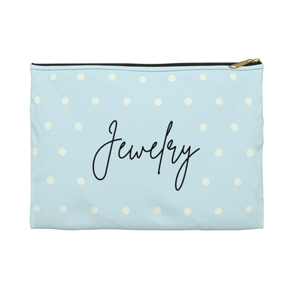 Sky Blue Jewelry Pouch