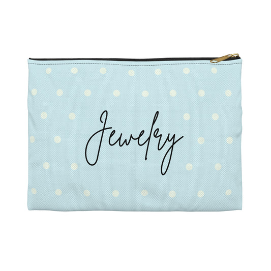 Sky Blue Jewelry Pouch