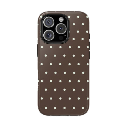 Brown Polka Dot Phone Case