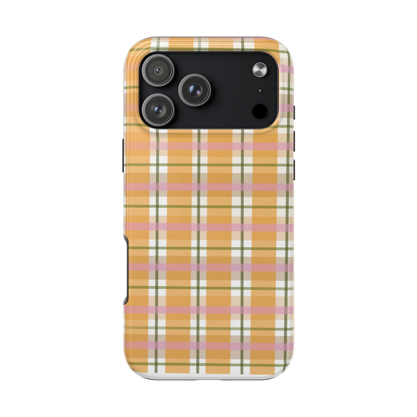 Orange Plaid Phone Case