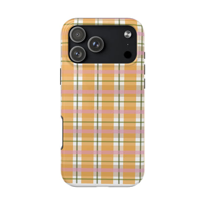 Orange Plaid Phone Case