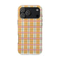 Orange Plaid Phone Case