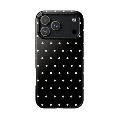 Black Polka Dot Phone Case