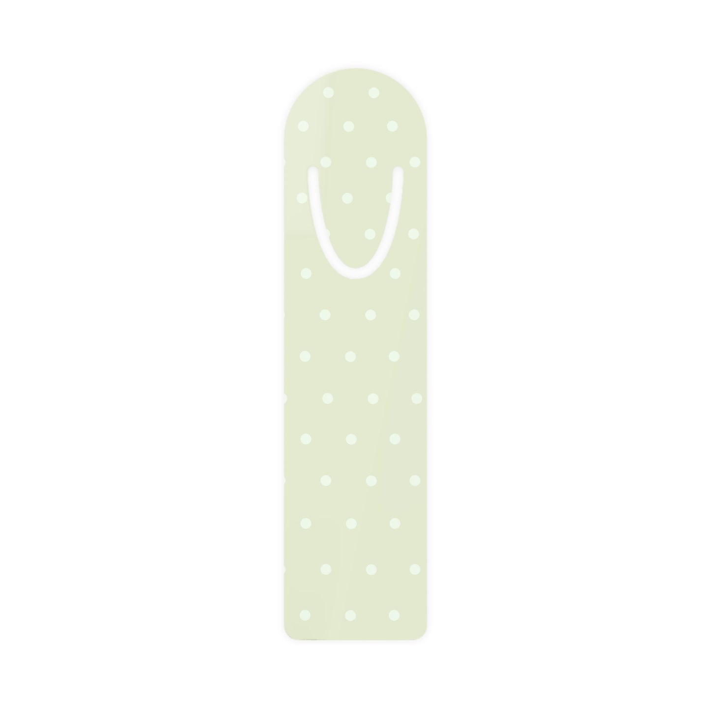 Green Polka Dot Metal Bookmark